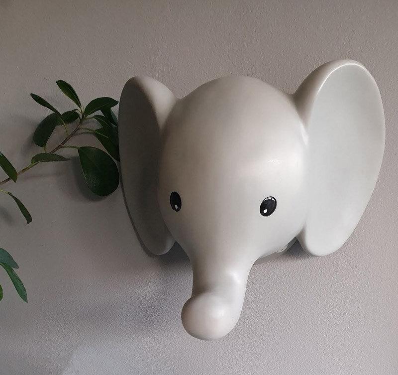 Vegglampe Elefant