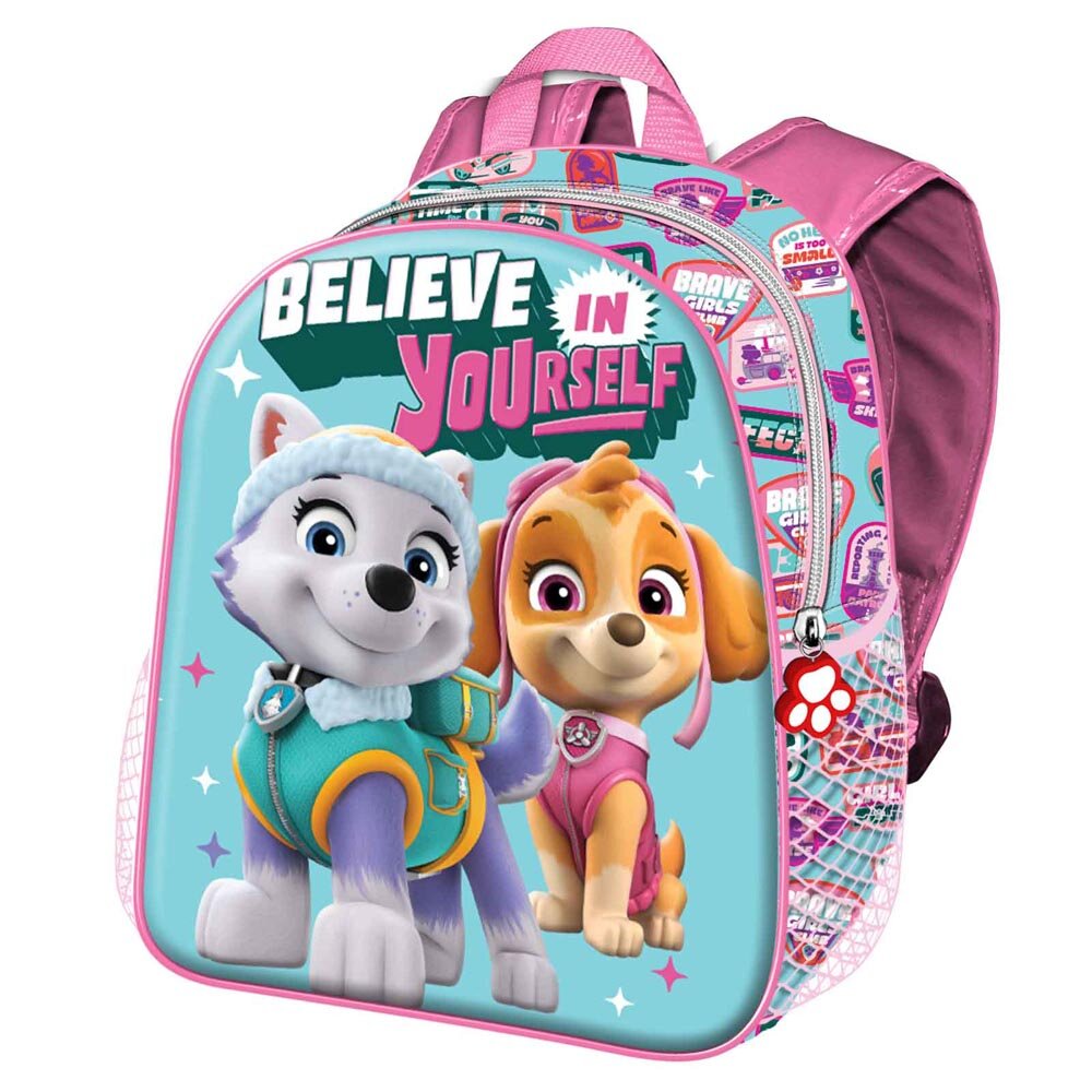 Ryggsekk Paw Patrol Skye & Everest Barnestørrelse 3D