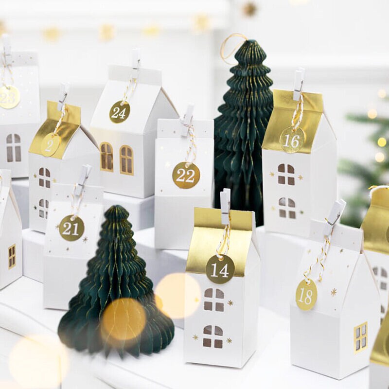 DIY Adventskalender - Hvite hus