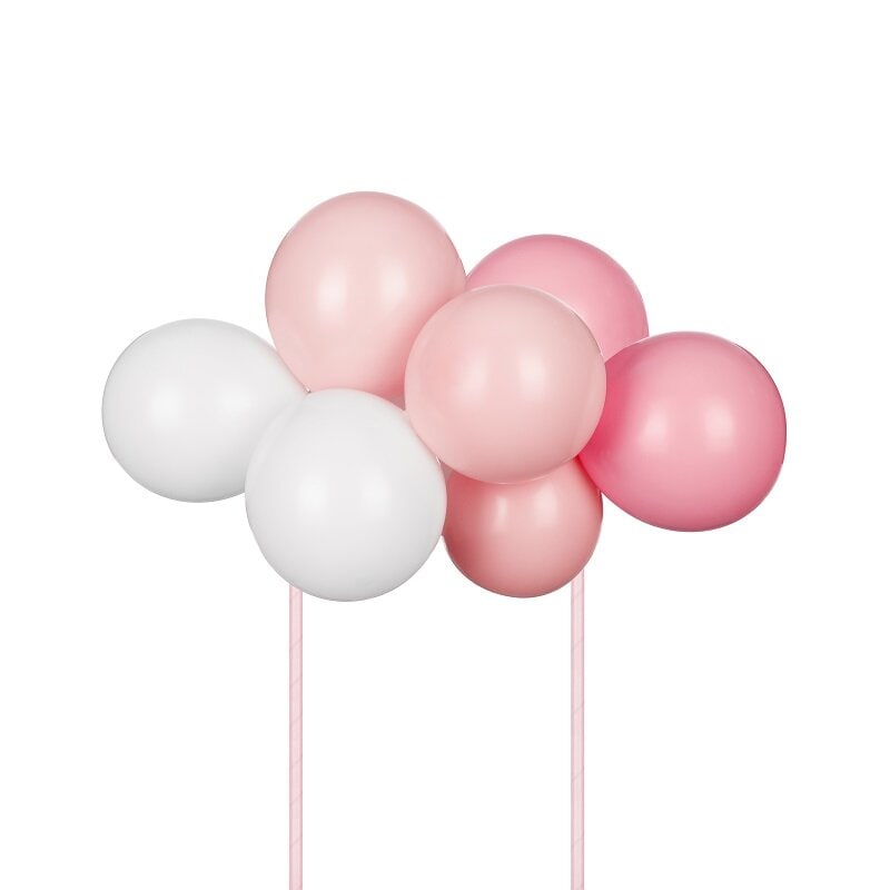 Cake Topper Ballongsett Rosa