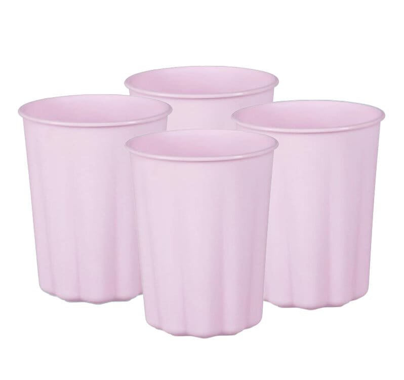 Plastkopper, Pastellilla 220 ml 4 stk.