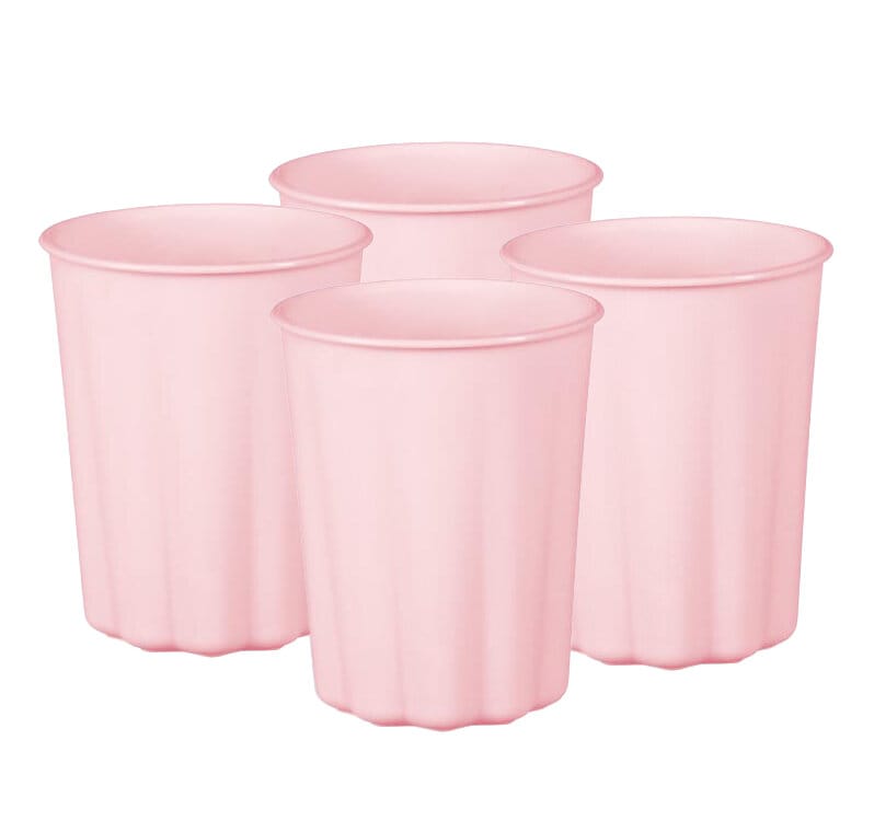 Plastkopper, Pastellrosa 220 ml 4 stk.