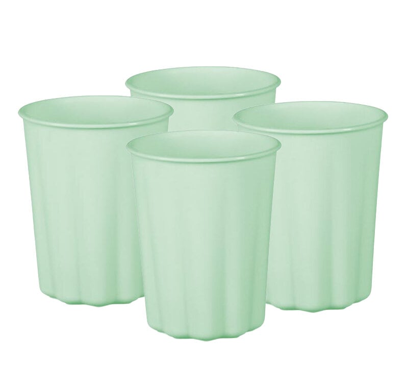 Plastkopper, Pastellgrønne 220 ml 4 stk.