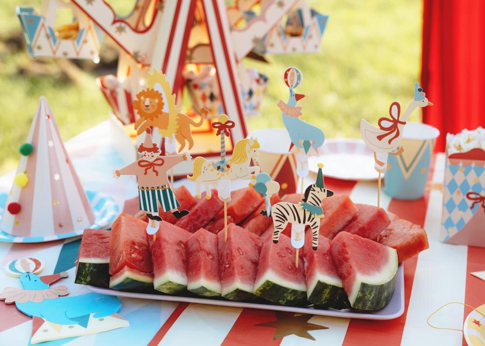 Sirkus Caketoppers 6 stk.