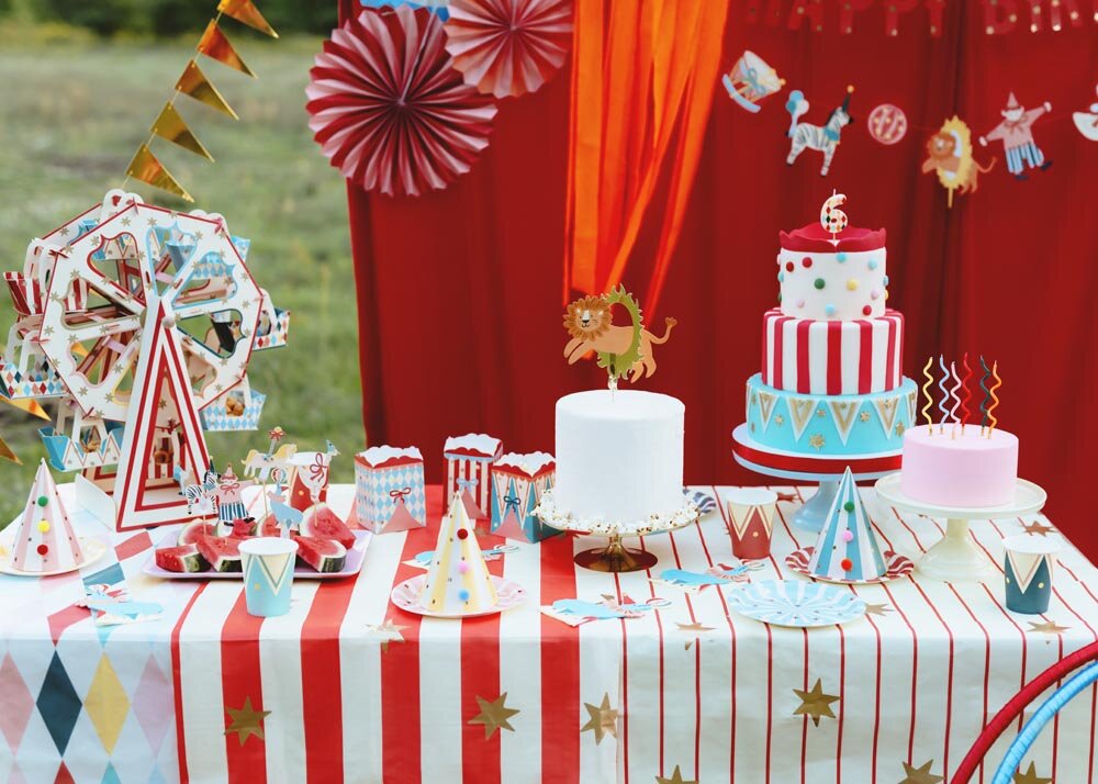 Sirkus Caketoppers 6 stk.