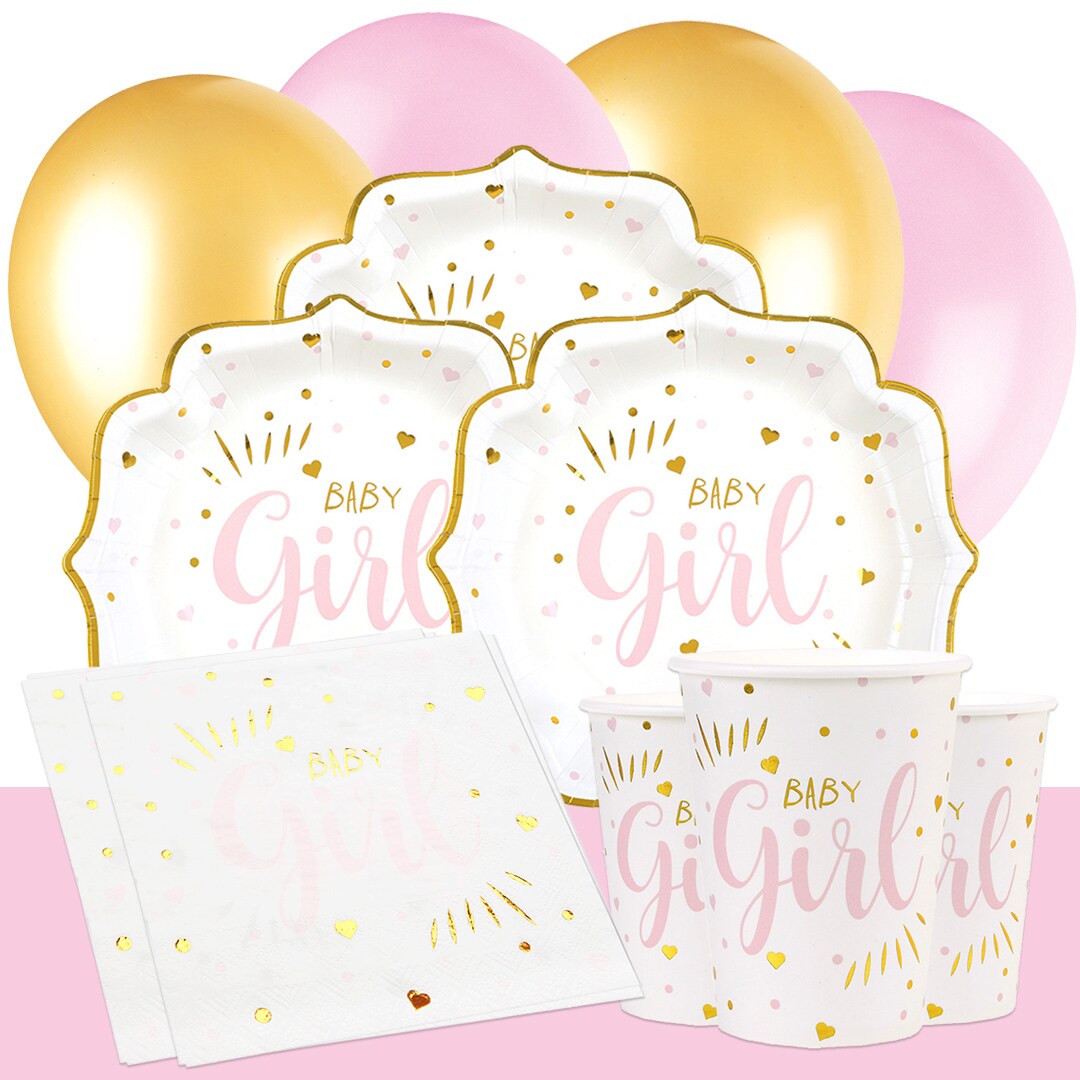 Baby Girl - Bursdagspakke 10 personer