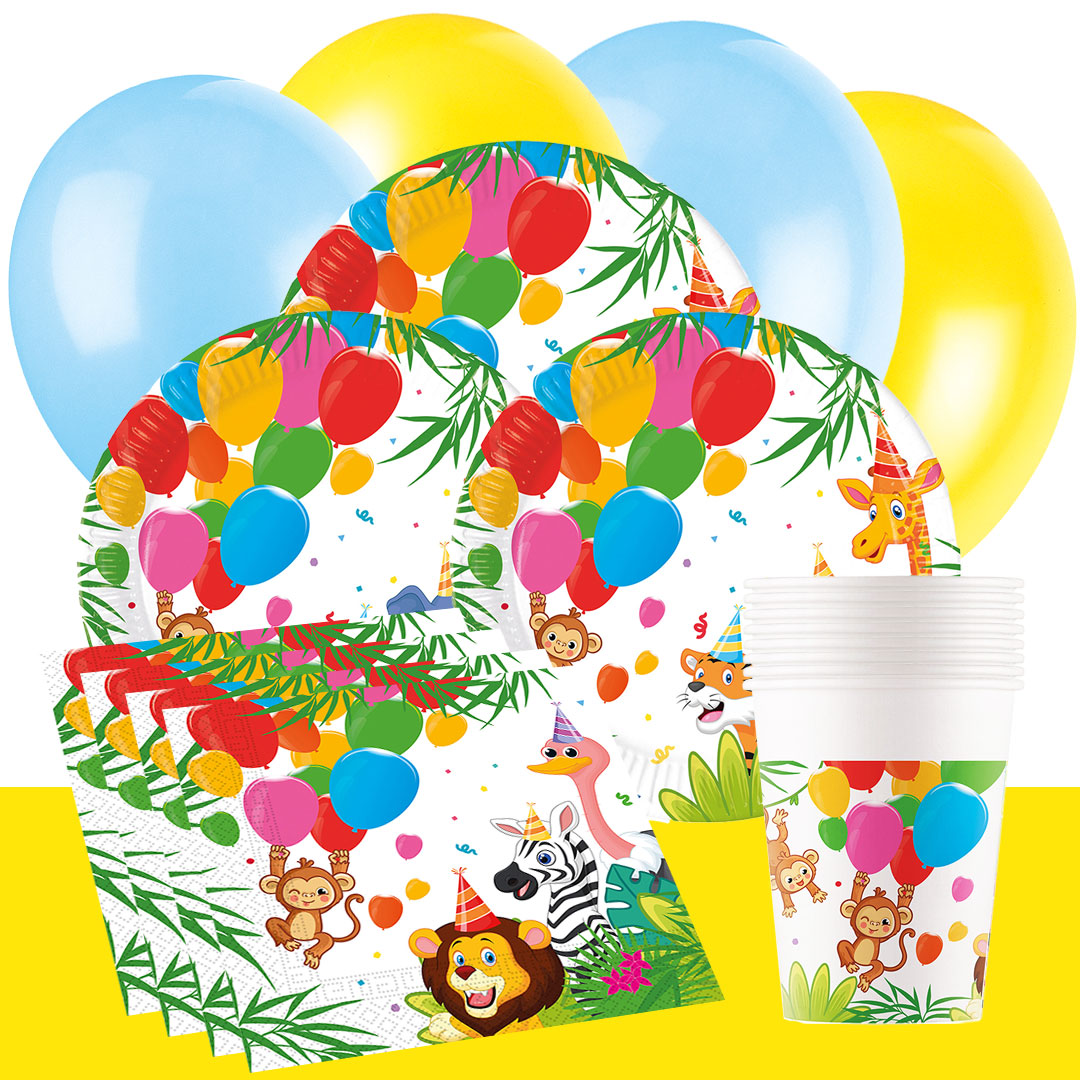 Jungle Balloons - Bursdagspakke 8-16 personer