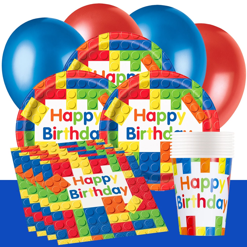 Byggeklosser Bursdagspakke 8-16 personer
