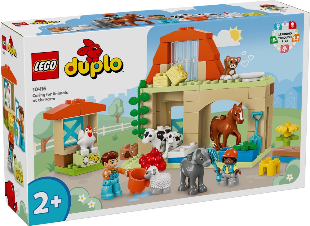 LEGO Duplo - Dyrestell på gården 2+