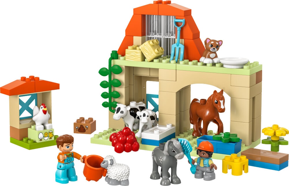 LEGO Duplo - Dyrestell på gården 2+