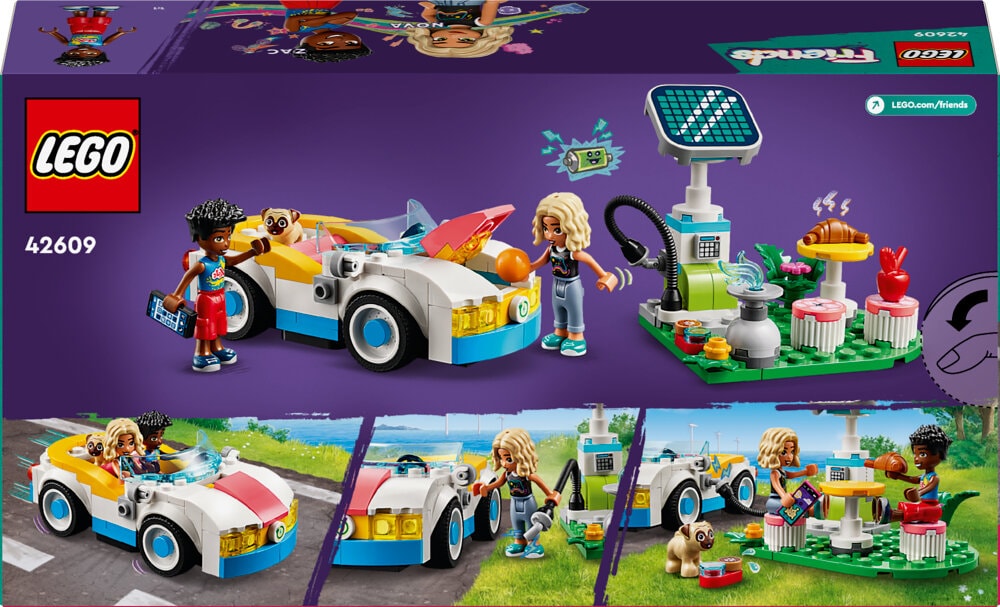 LEGO Friends - Elbil og ladestasjon 6+