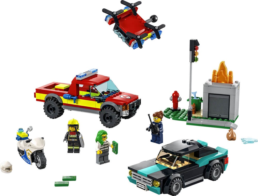 LEGO City, Politijakt- og brannslukkingssett 5+