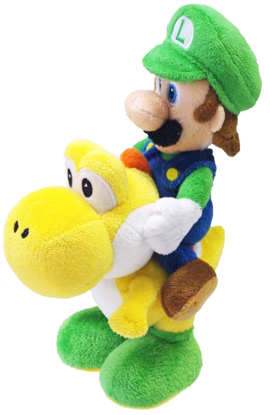 Super Mario Bros, Kosedyr Luigi Riding Yoshi 22 cm
