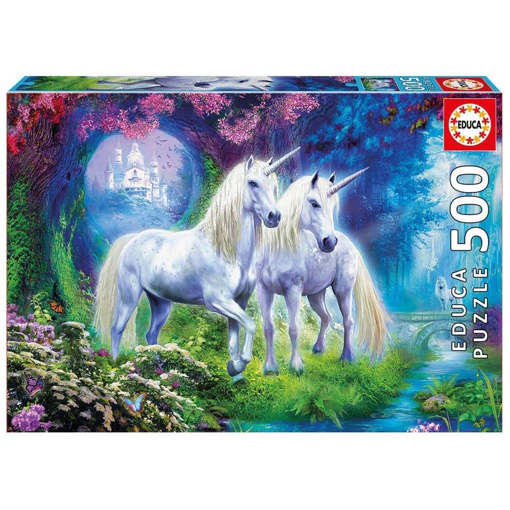 Educa Puslespill, Unicorns in the Forest 500 brikker