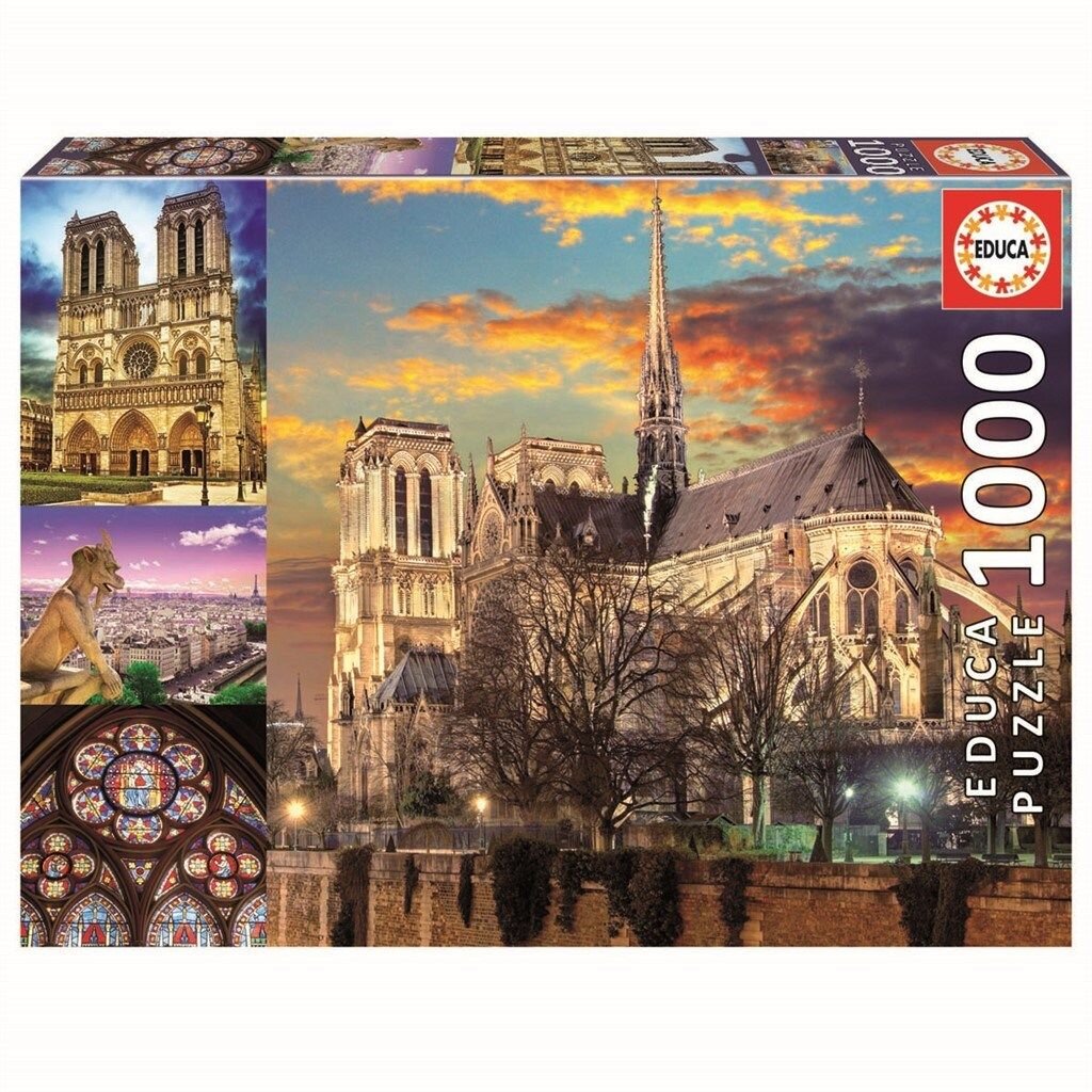 Educa Puslespill, Collage of Notre Dame 1000 brikker