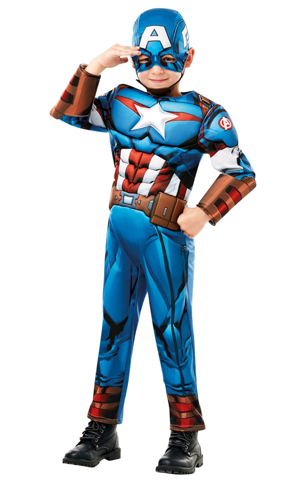 Captain America Deluxe, Kostyme Barn 3-12 år