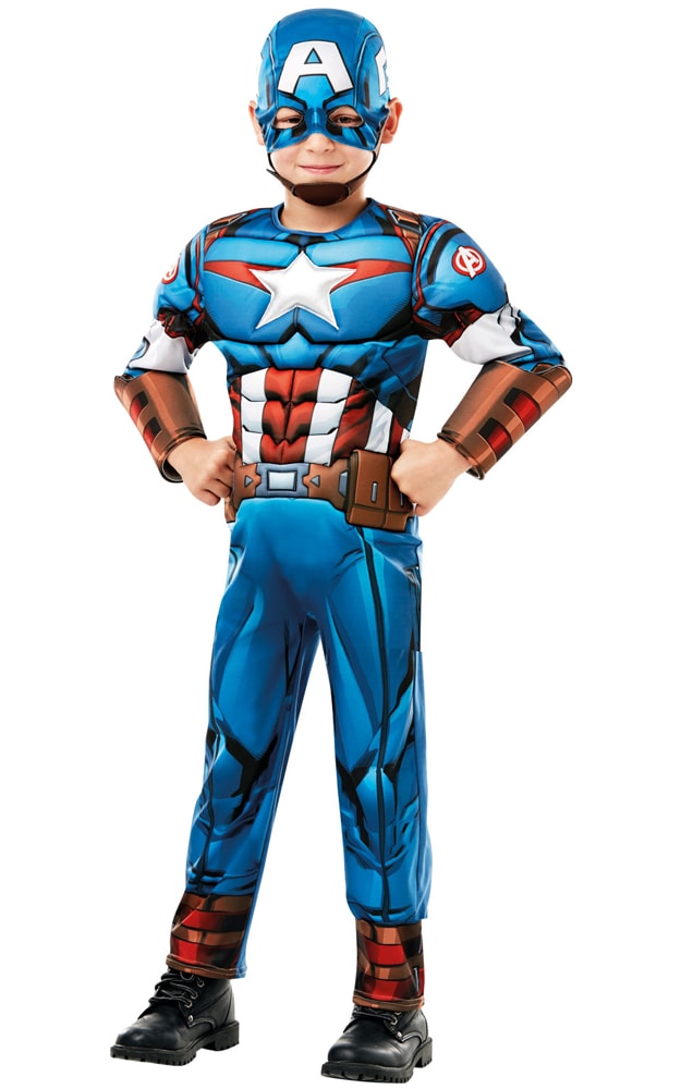 Captain America Deluxe, Kostyme Barn 3-12 år