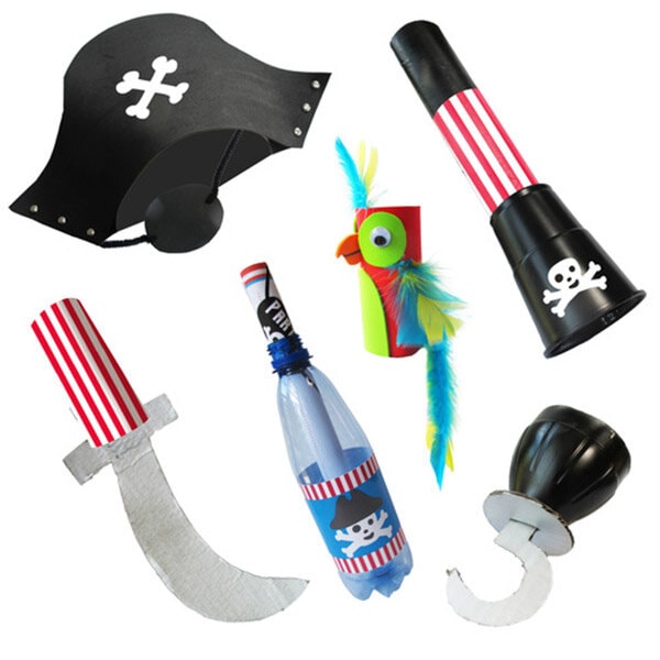 DIY Recycle'Me, Pirat partyboks 4 stk.