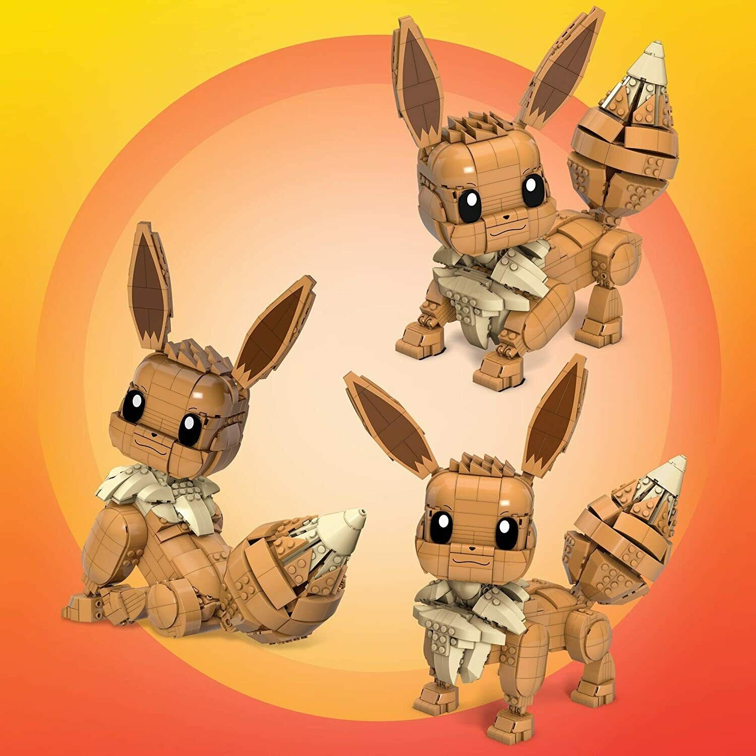 Pokémon, Mega Bloks byggesett Jumbo Eevee 29 cm