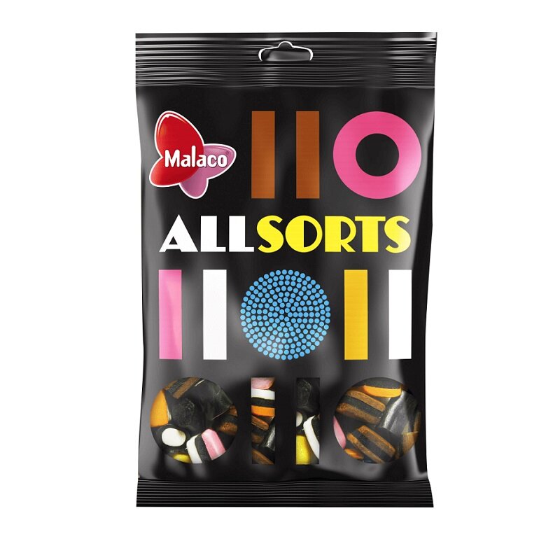 Allsorts Engelsk Lakrisgodteri 400 gram