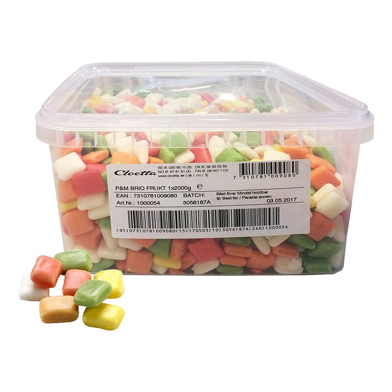 Brio Frukt Stor Pakke 2 kg