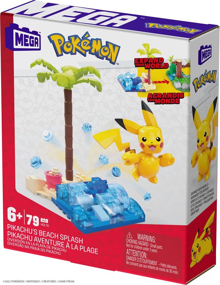 Pokémon - Mega Byggessett Pikachu's Beach Splash