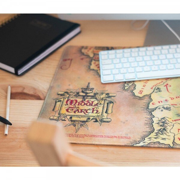 Ringenes Herre - Skrivebordsmatte Middle Earth Map 35 x 80 cm