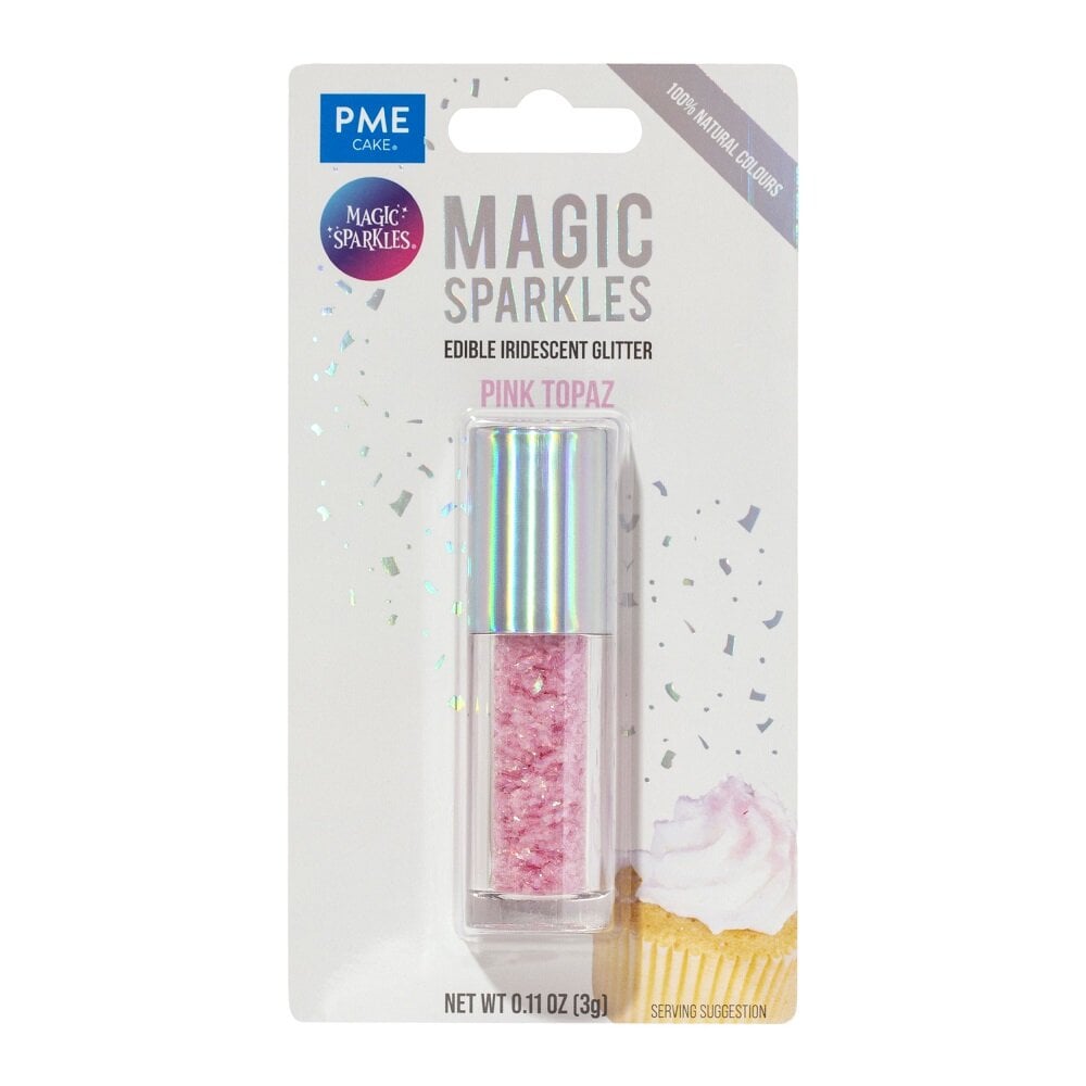 PME Spiselige Glitterflak, rosa