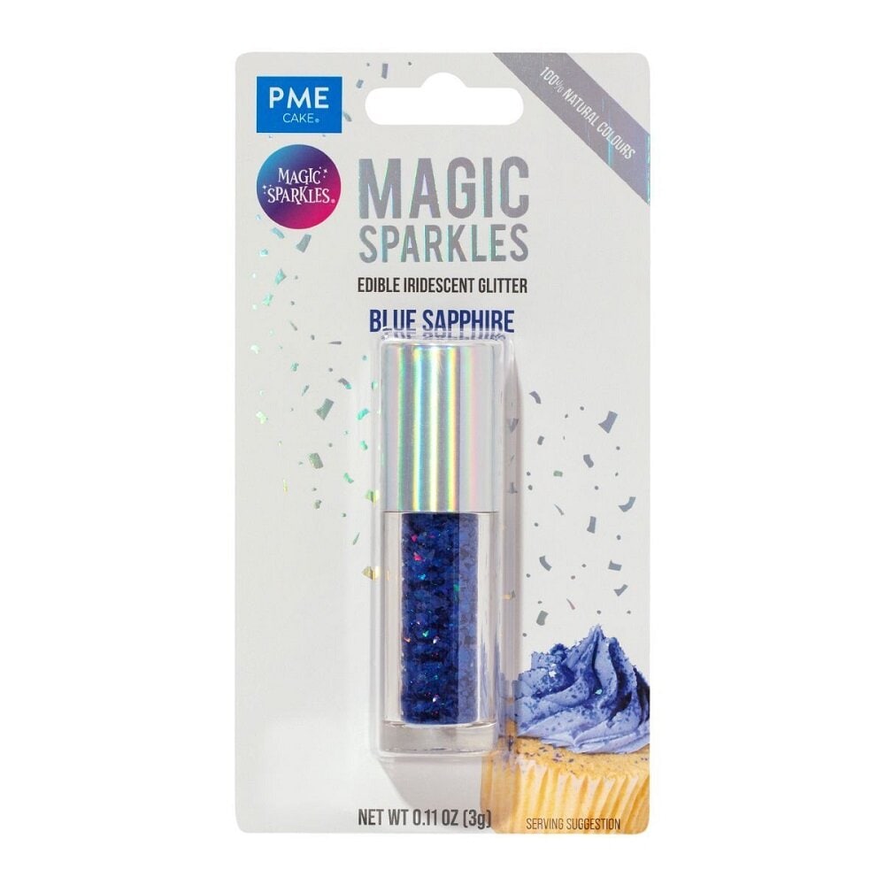 PME Spiselige Glitterflak, blå