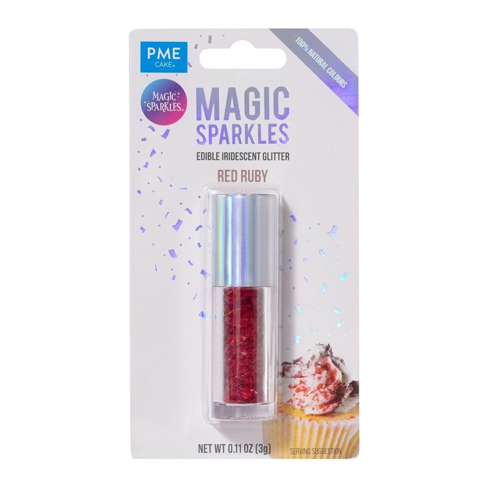 PME Spiselige Glitterflak, rød