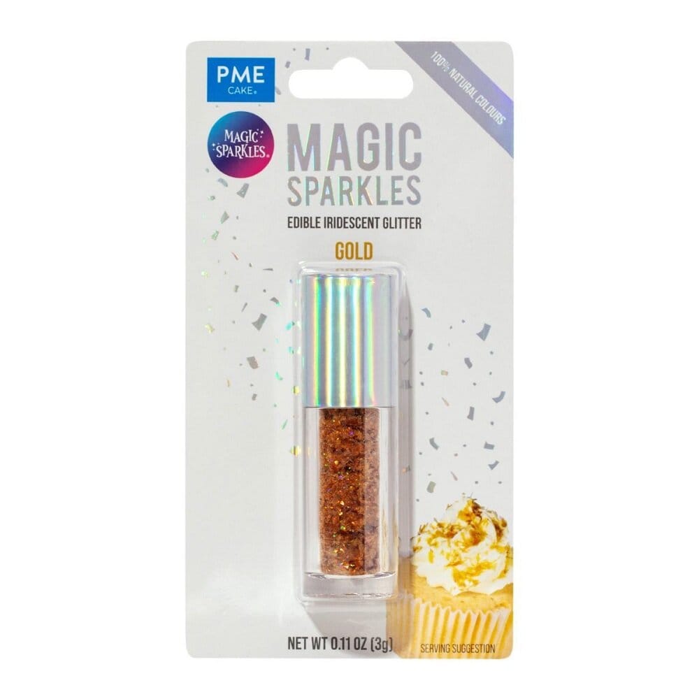 PME Spiselige Glitterflak, gull