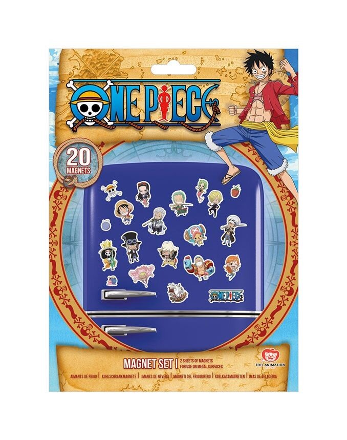 One Piece - Kjøleskapsmagneter 20 stk.