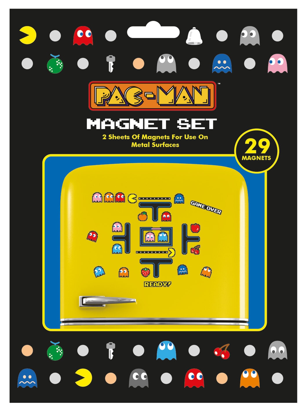 Pac-Man - Kjøleskapsmagneter 29 stk.