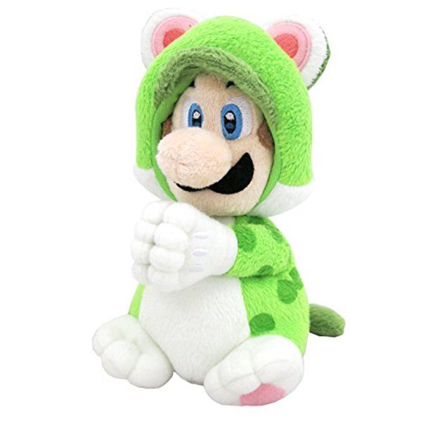 Super Mario Bros - Kosedyr Magnet Cat Luigi 19 cm