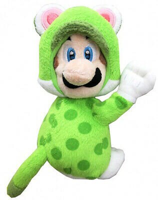 Super Mario Bros - Kosedyr Magnet Cat Luigi 19 cm