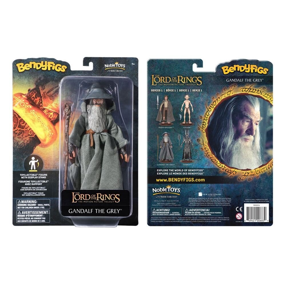 Ringenes Herre, Bendyfig Actionfigur Gandalf 19 cm