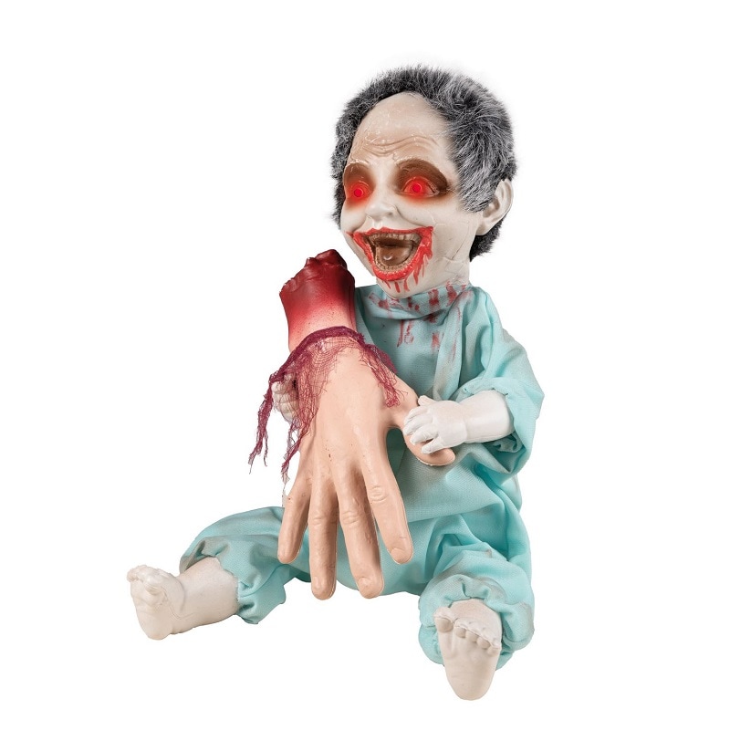 Animert Zombie med Lyd & Lys 30 cm