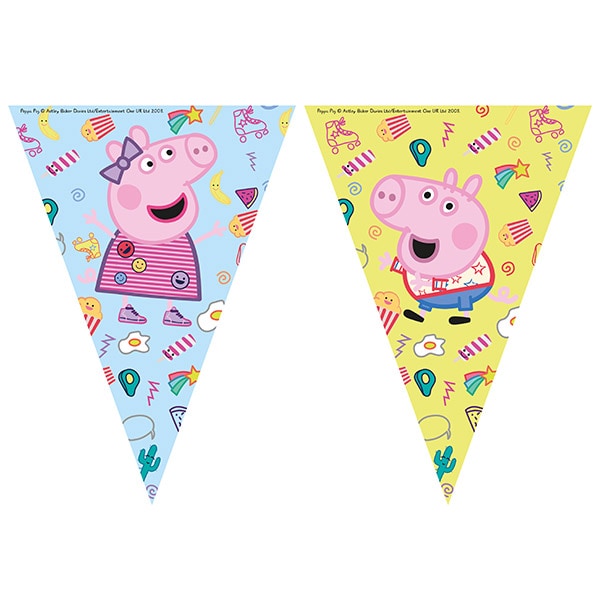 Peppa Gris - Flaggirlander 230 cm