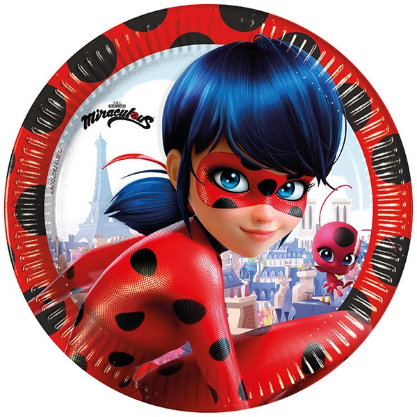 Miraculous Ladybug - Tallerkener 8 stk.