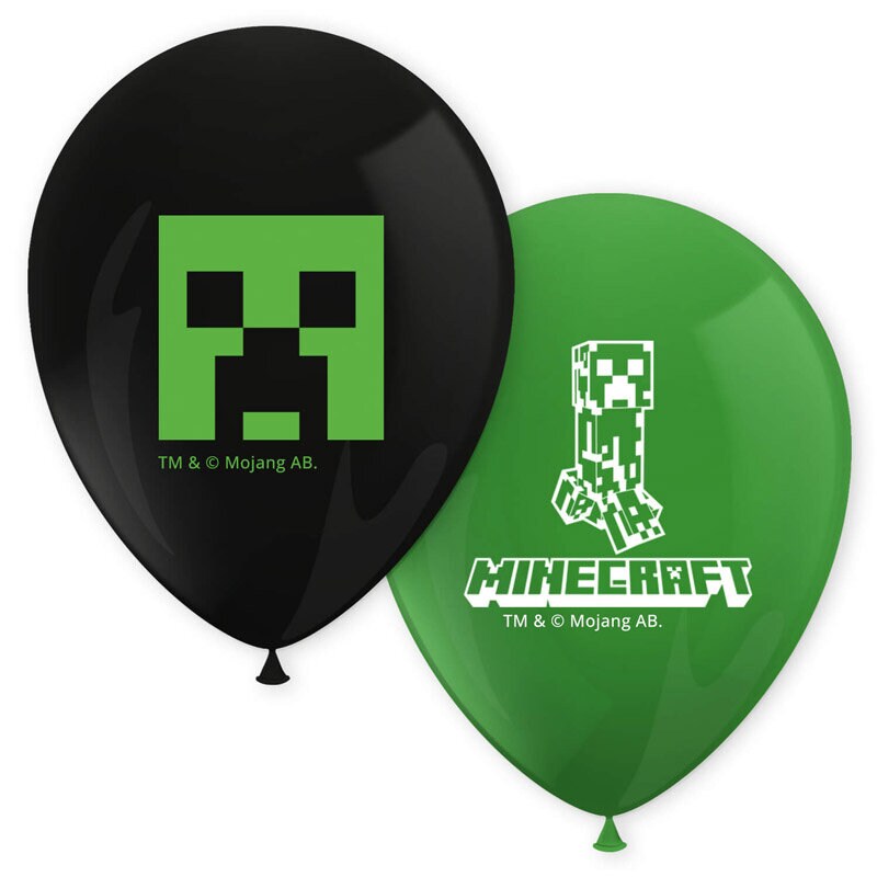 Minecraft - Ballonger 8 stk.