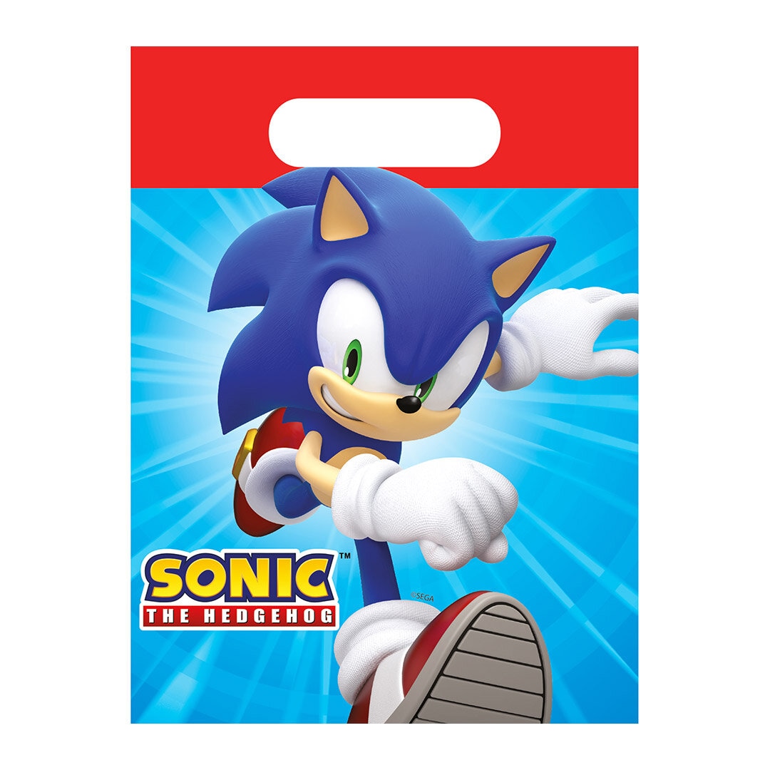 Sonic the Hedgehog - Godteposer i papir 4 stk.