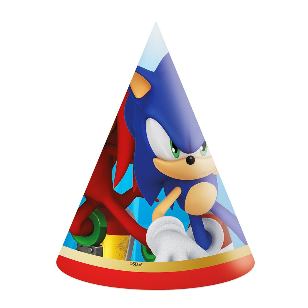 Sonic the Hedgehog - Festhatter 6 stk.