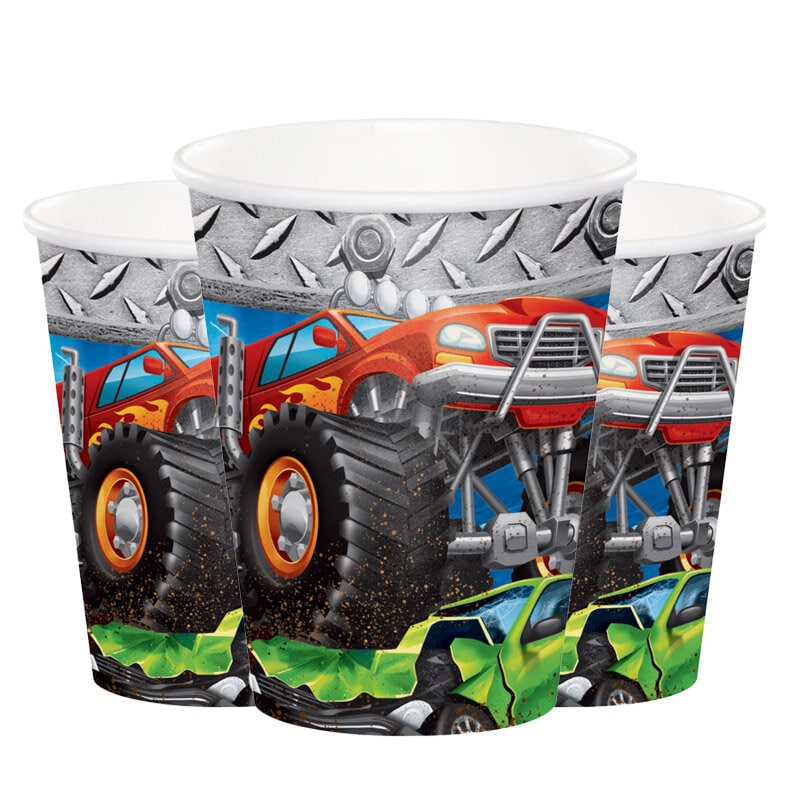 Monster Truck - Pappkopper 8 stk.