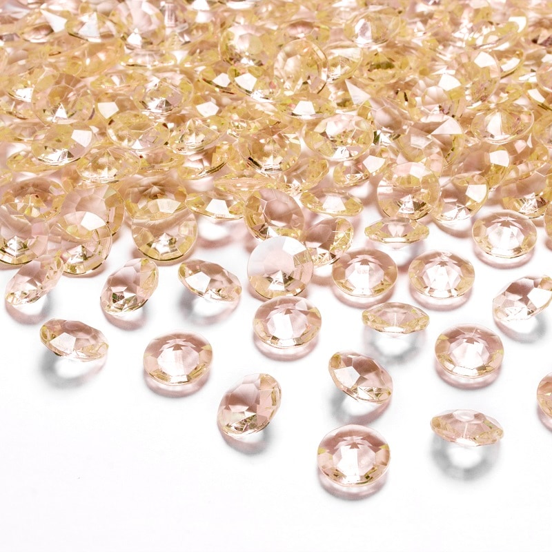 Diamantkonfetti - Gull 100 stk.