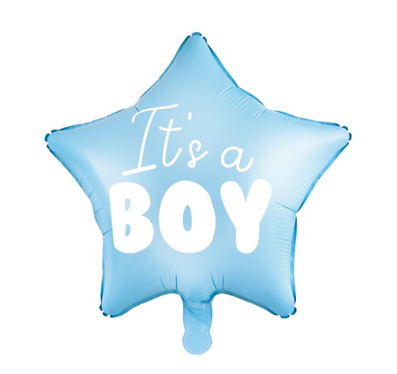 Stjerneformet folieballong It's a boy