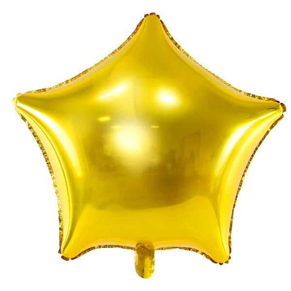 Folieballong Stjerne - Gull 48 cm