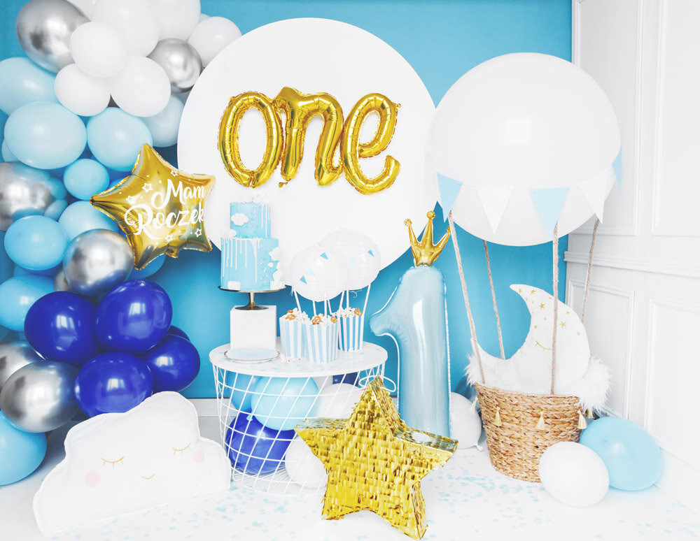 Tallballong, Lyseblå, 1 år med krone