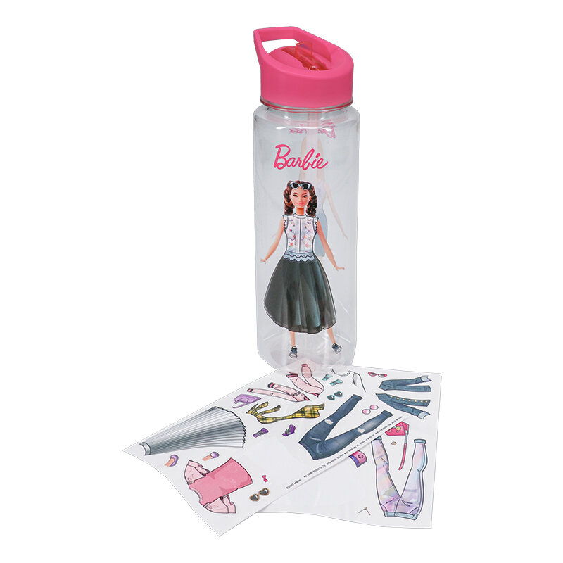 Barbie - Vannflaske med klistremerker