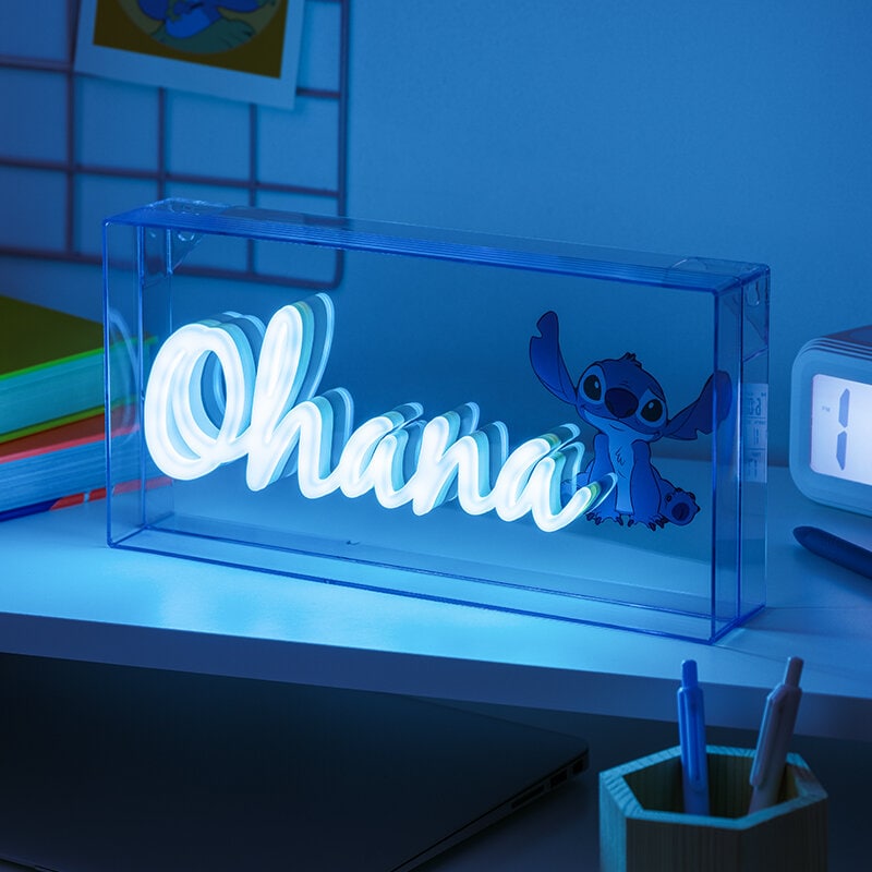Stitch - Neon LED Lampe Ohana