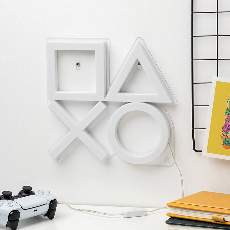PlayStation Neon LED-vegglampe 25 cm